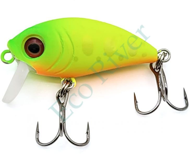 Воблер Namazu WaterFly, L-36мм, 2,8г, кренк, медленно тонущий (0-1,0м), цвет №8/200/