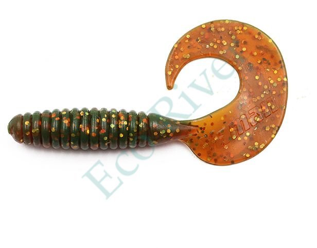 Твистер Yaman Spiral, р.5 inch, цвет # 09 - Motor Oil (уп. 5 шт.)
