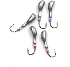 Мормышка литая Яман Мотылек, вес 0,5 гр., кр. Kumho №57, цв. хром (уп. 5 шт.)