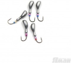 Мормышка литая Яман Мотылек, вес 0,5 гр., кр. Kumho №57, цв. хром (уп. 5 шт.)