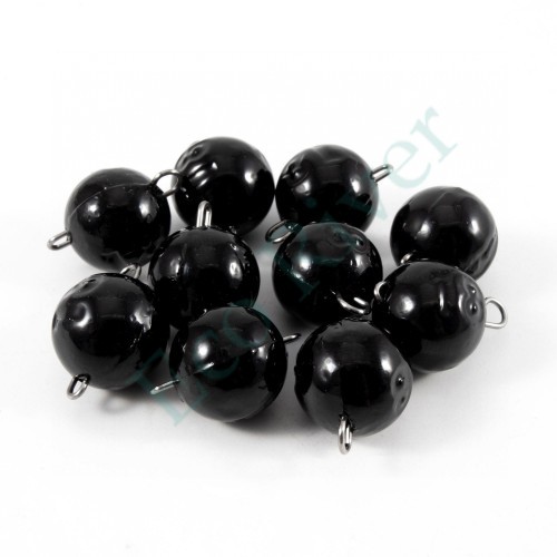 Груз Чебурашка окрашенный разборный Яман (10 шт.) - 18 гр., чёрный/250/