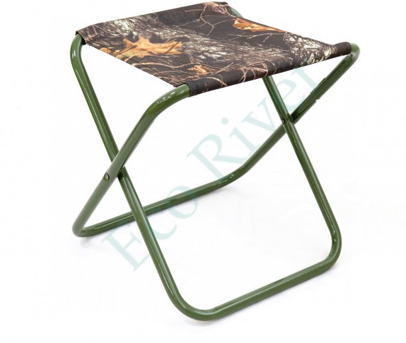 Стул туристич. Следопыт складной, сред. 360х420х420 мм, труба сталь 20х1 мм (лес темный)/5/