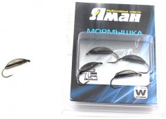 Мормышка вольф Яман Супер банан с ушк, р.2,7 вес 0,70 цв.черн.никель(уп.5 шт.)