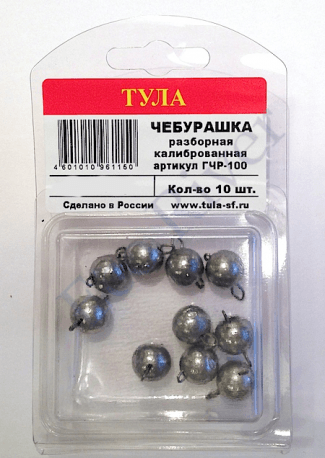 Груз Tula-SF Чебурашка спорт. разб. 10г 10шт гчр-100