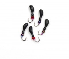 Мормышка литая Яман Мотылек, вес 0,5 гр., кр. Kumho №57, цв. черный (уп. 5 шт.)