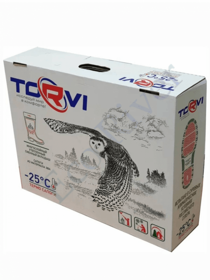 Сапоги Torvi ЭВА с вкладышем ТЭП -25С черные р.41-42