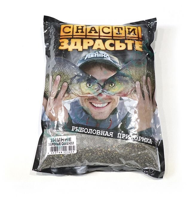 Прикормка MINENKO СНАСТИ ЗДРАСЬТЕ Зимние Жаренные семечки, 800 г/20/