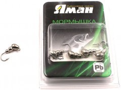 Мормышка Яман муравей с ушком,цв.NL, d 4, вес 0,5 г (уп. 5 шт.)