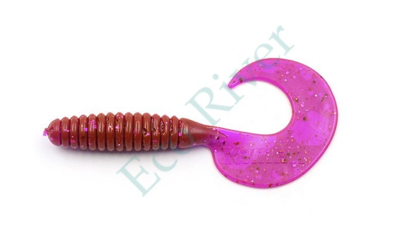 Твистер Yaman Spiral, р.5 inch, цвет # 21 - Magic Violet (уп. 5 шт.)