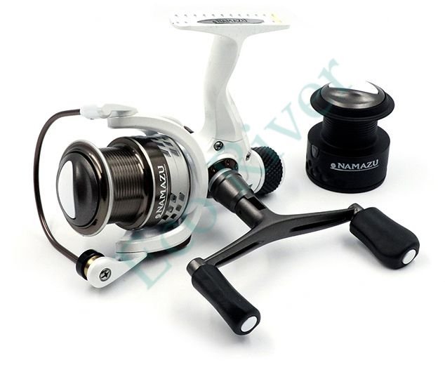 Катушка безынерционная Namazu White Fish WF3000, 4+1 подш., метал. шпуля + запасная графит. шпуля/20