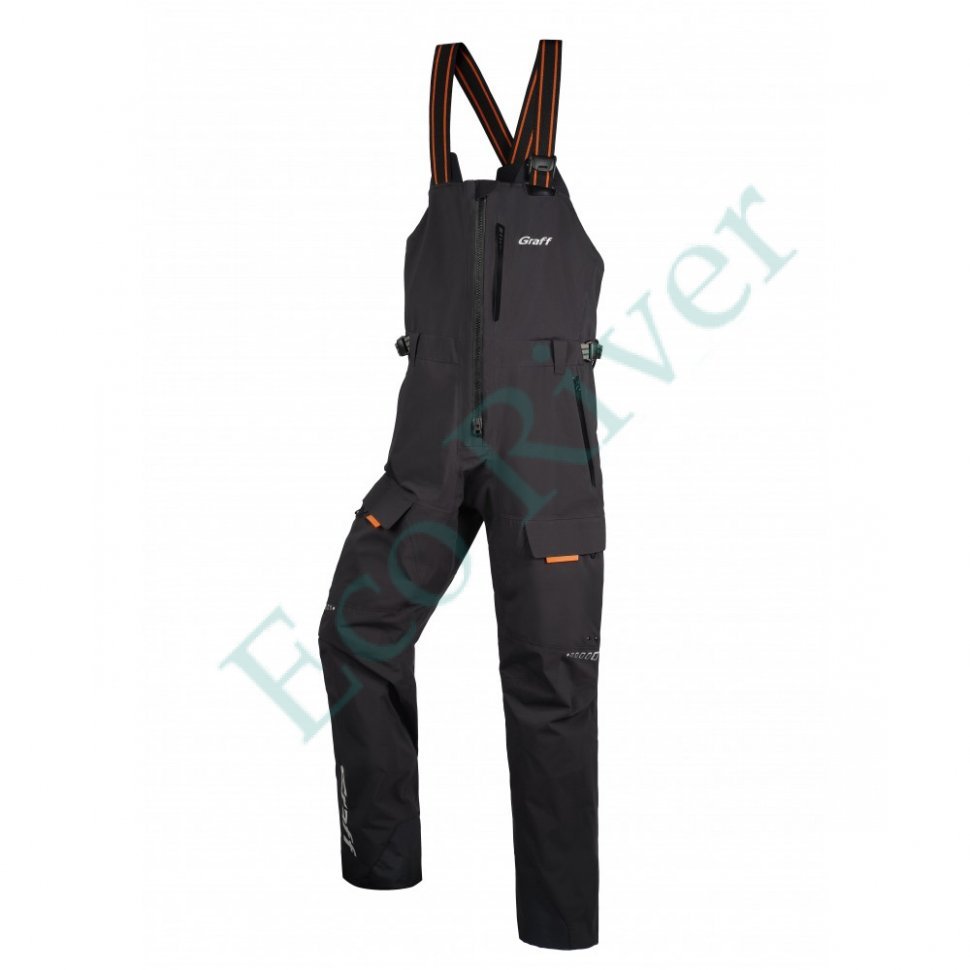 Костюм рыболовный Graff демисезонный размер 3XL/176-182 (Bratex 25000, графит)