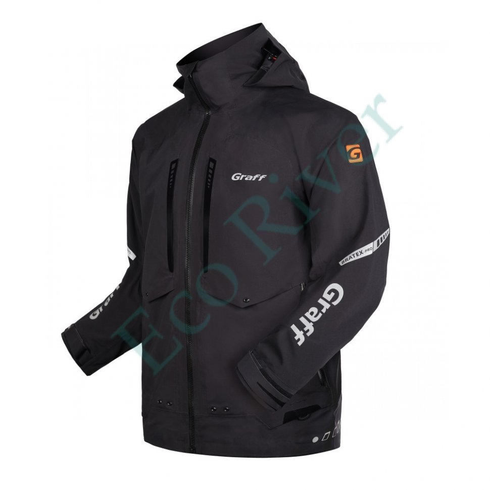 Костюм рыболовный Graff демисезонный размер 3XL/176-182 (Bratex 25000, графит)