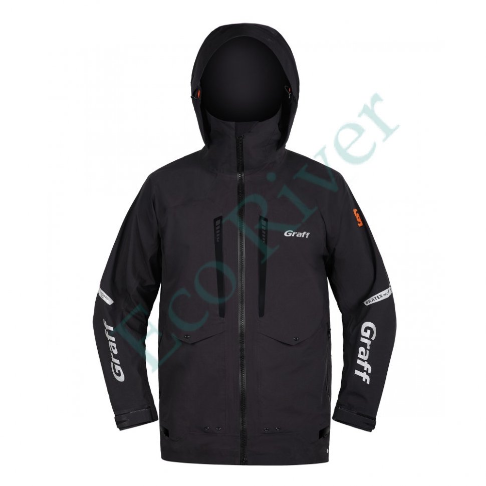 Костюм рыболовный Graff демисезонный размер 3XL/176-182 (Bratex 25000, графит)