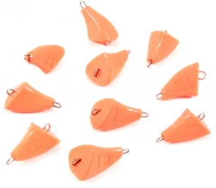 Груз Пуля-эксцентрик окрашенный разборный Яман (10 шт.) - 18 гр., оранжевый/300/