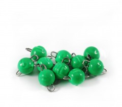 Груз Чебурашка окрашенный разборный Яман (10 шт.) - 2 гр., зелёный/1000/