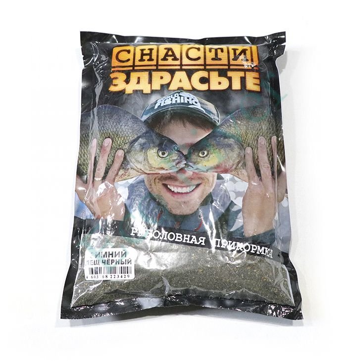 Прикормка MINENKO СНАСТИ ЗДРАСЬТЕ Зимний Лещ чёрный, 800 г/20/