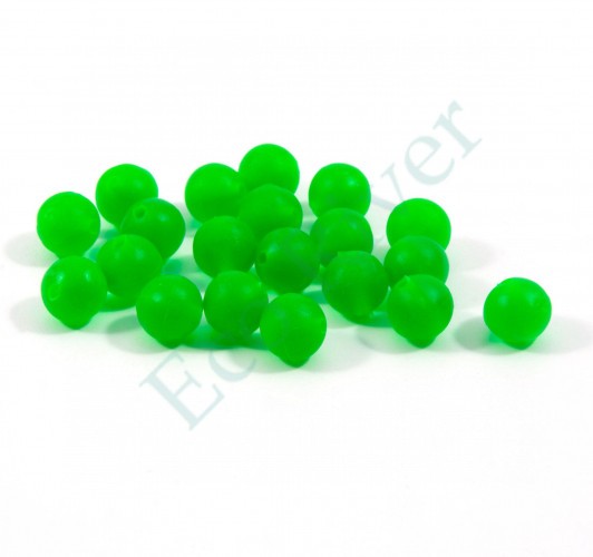 Бусина фидерная Namazu Soft Beads, PVC, d-7 мм, круглая, цв. темно-зеленый (20 шт.)/1000/