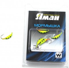 Мормышка вольфрамовая Яман  Супер банан с ушк, р.3 вес 0,90,цв.аргиана(уп.5 шт.)