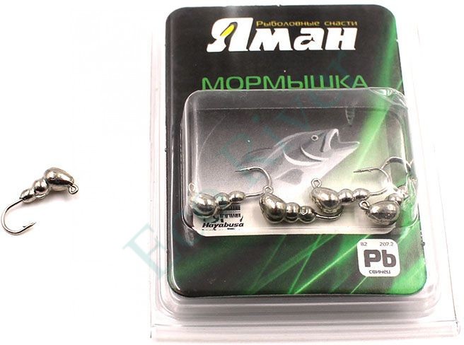 Мормышка Яман муравей с ушком,цв.NL, d 5, вес 0,9 г (уп. 5 шт.)