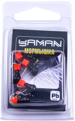 Мормышка безнасад. Яман Муравей с ушком, вес 0,8 г, ядреный кубик красный (уп. 5 шт.)