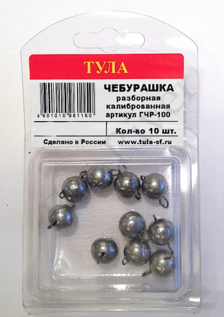 Груз Tula-SF Чебурашка спорт. разб. 14г 10шт гчр-140
