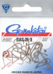 Крючок GAMAKATSU S14S-3H/B №12 146784 (25шт)