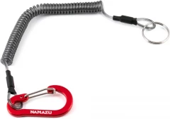 Шнур витой страховочный Namazu с карабином 4,5 см, для рыболовного инструмента/528/