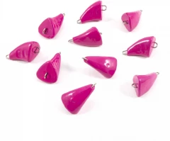 Груз Пуля-эксцентрик окрашенный разборный Яман (10 шт.) - 18 гр., фиолетовый/300/