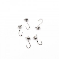 Мормышка вольфрамовая Яман  Шар с ушк, р.5,вес 1,20 цв.никель(уп.5 шт.)