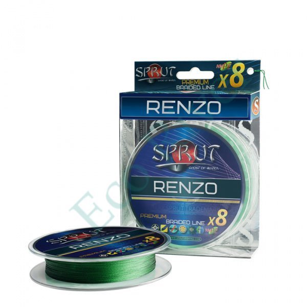 Леска плетёная Sprut Renzo Soft Premium X8 dark green 0.25 140м