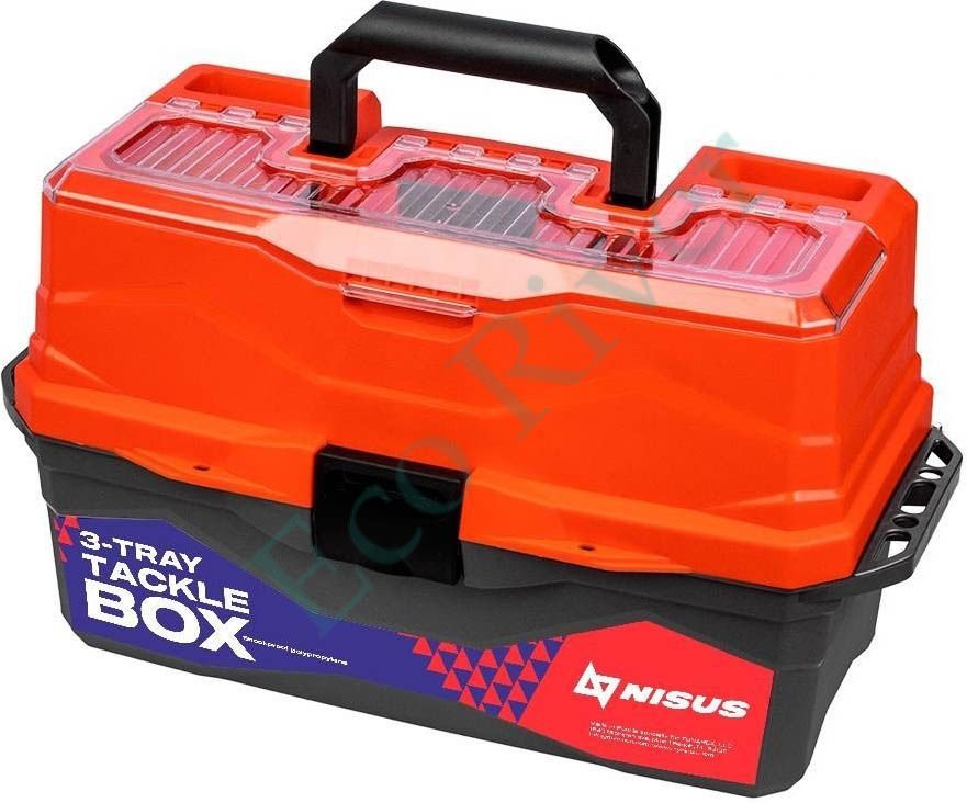Ящик рыболовный NISUS Tackle Box трехполочный красный (N-TB-3-R)