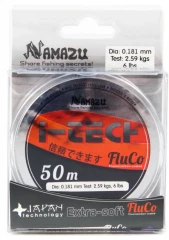 Леска Namazu I-Tech Fluco, L-50 м, d-0,181 мм, test-2,59 кг, прозрачная/10/