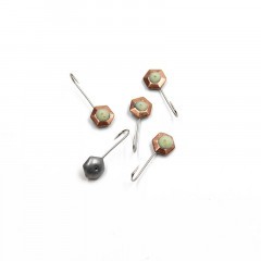 Мормышка паяная Яман Кристалл фосфор, вес 0,55 г, медь (уп. 5 шт.)