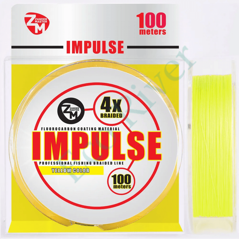 Леска плетёная ZM Impuls 0.18 100м желтая