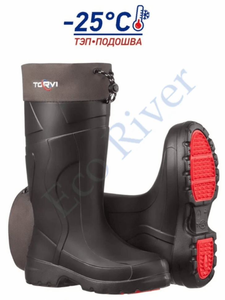Сапоги Torvi ЭВА с вкладышем ТЭП -25С черные р.44-45