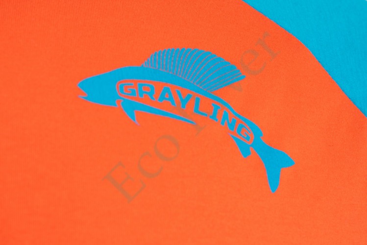 Футболка GRAYLING (хлопок, оранжевый/бирюзовый) GRTS-10ORTR