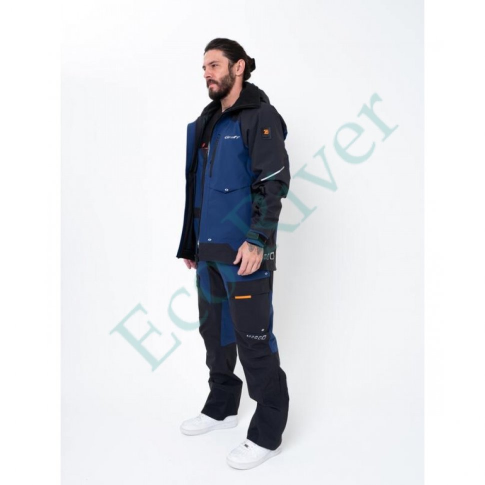 Костюм рыболовный Graff демисезонный размер 2XL/176-182 (Bratex 25000, синий)