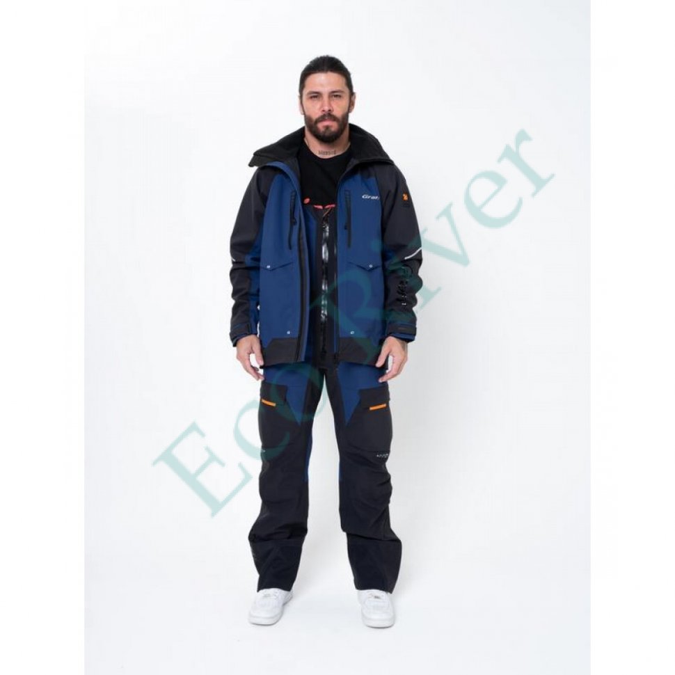Костюм рыболовный Graff демисезонный размер 2XL/176-182 (Bratex 25000, синий)