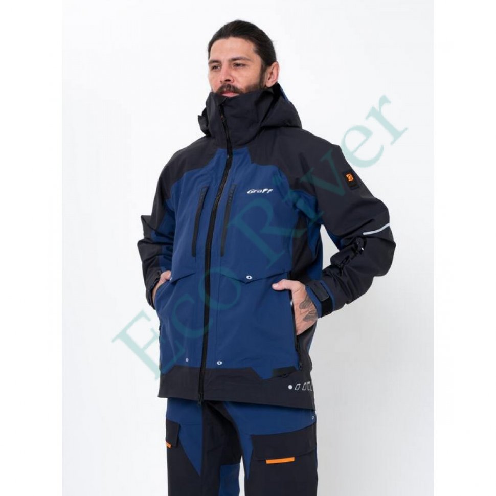 Костюм рыболовный Graff демисезонный размер 2XL/176-182 (Bratex 25000, синий)