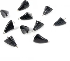Груз Пуля-эксцентрик окрашенный разборный Яман (10 шт.) - 18 гр., чёрный/300/