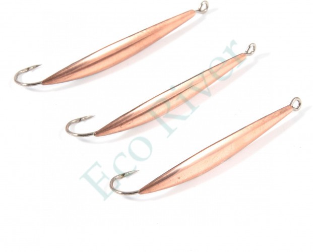 Блесна вертикальная Яман Стрела,размер 40 мм, вес 2,7 г, цвет медь (уп.3 шт.)/150/