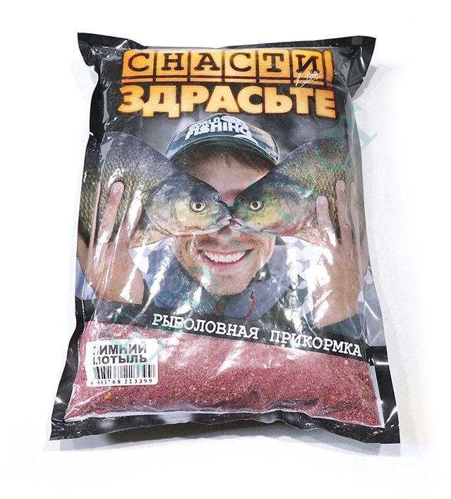 Прикормка MINENKO СНАСТИ ЗДРАСЬТЕ Зимний Мотыль, 800 г/20/