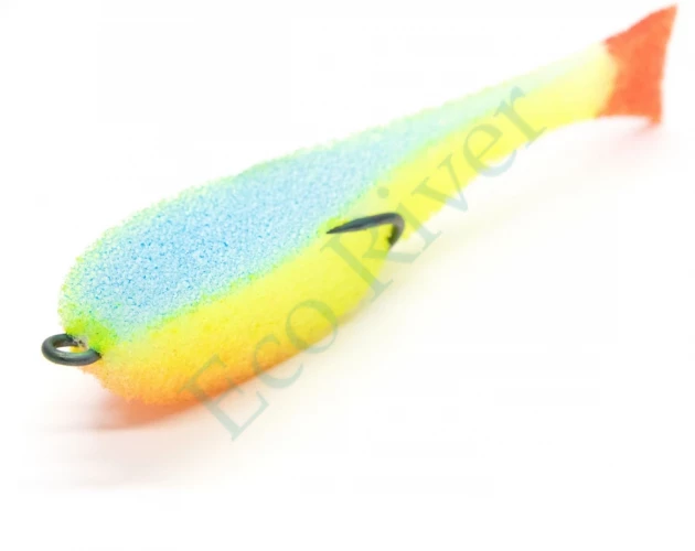Поролоновая рыбка Yaman на двойнике, р. 80 мм, цвет 26 UV (5 шт.)