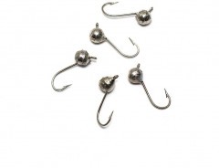 Мормышка вольф. точеная Яман Дробь с ушк., р.3, вес 0,3, цв. никель (уп. 5 шт.)
