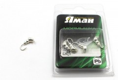 Мормышка Яман муравей с ушком,цв.SILVER PLATED, d 5, вес 0,9 г (уп. 5 шт.)