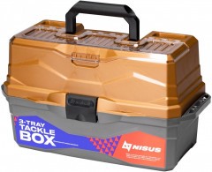 Ящик рыболовный NISUS Tackle Box трехполочный оранж. (N-TB-3-O)