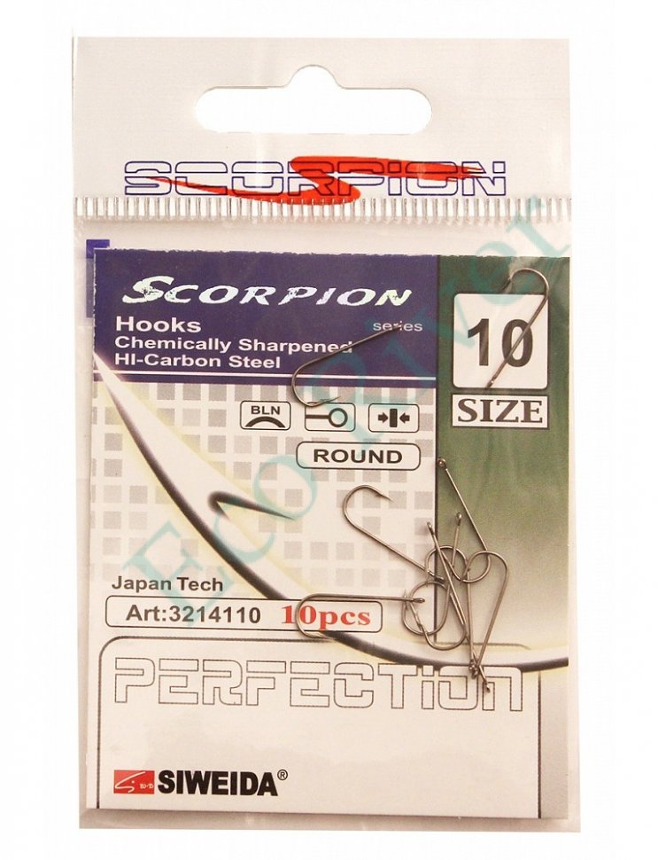 Крючок Siweida Scorpion Round №14 10шт 3214114