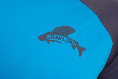 Футболка GRAYLING (хлопок, графит/голубой) GRTS-10GRBL
