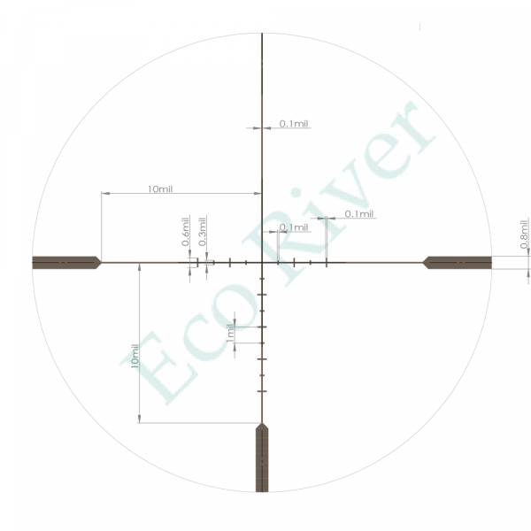 Оптический прицел ARTELV CRS 1-10x28 SFP, 34 mm, c подсветкой Fiber