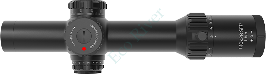 Оптический прицел ARTELV CRS 1-10x28 SFP, 34 mm, c подсветкой Fiber